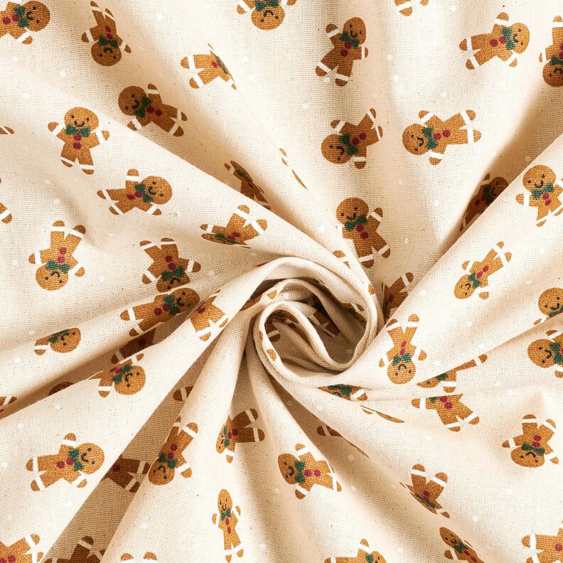 Decostof Canvas Peperkoekmannetjes – natuur/karamel,  image number 3