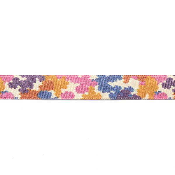 Satijnband camouflage [ 15 mm ] – beige/pink,  image number 2