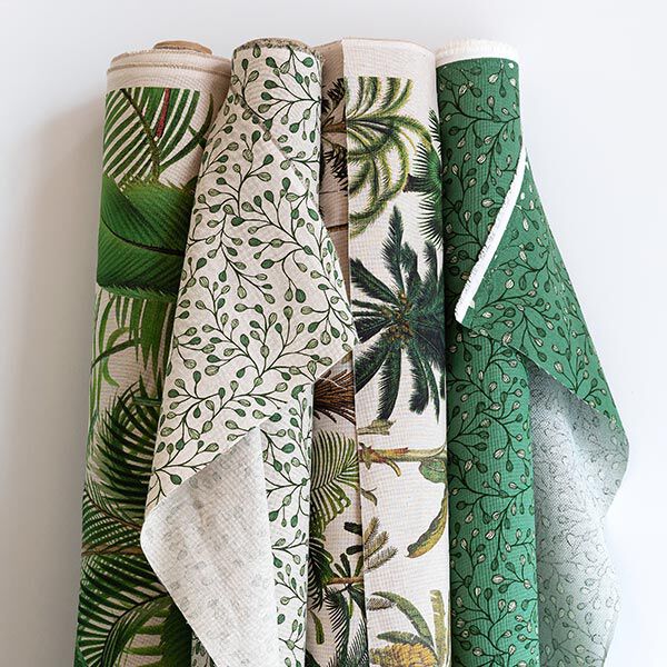Decostof Half panama Kleine takken – groen, image number 7