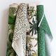 Decostof Half panama Kleine takken – groen,  thumbnail number 7
