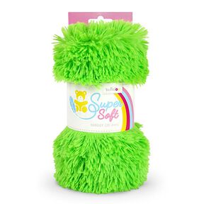 Harige pluche SHAGGY [1 M x 0,75 M | Pool: 20 mm] - neongroen | Kullaloo, 