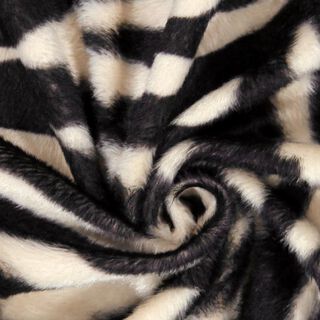 Kunstvacht zebra – creme/zwart, 