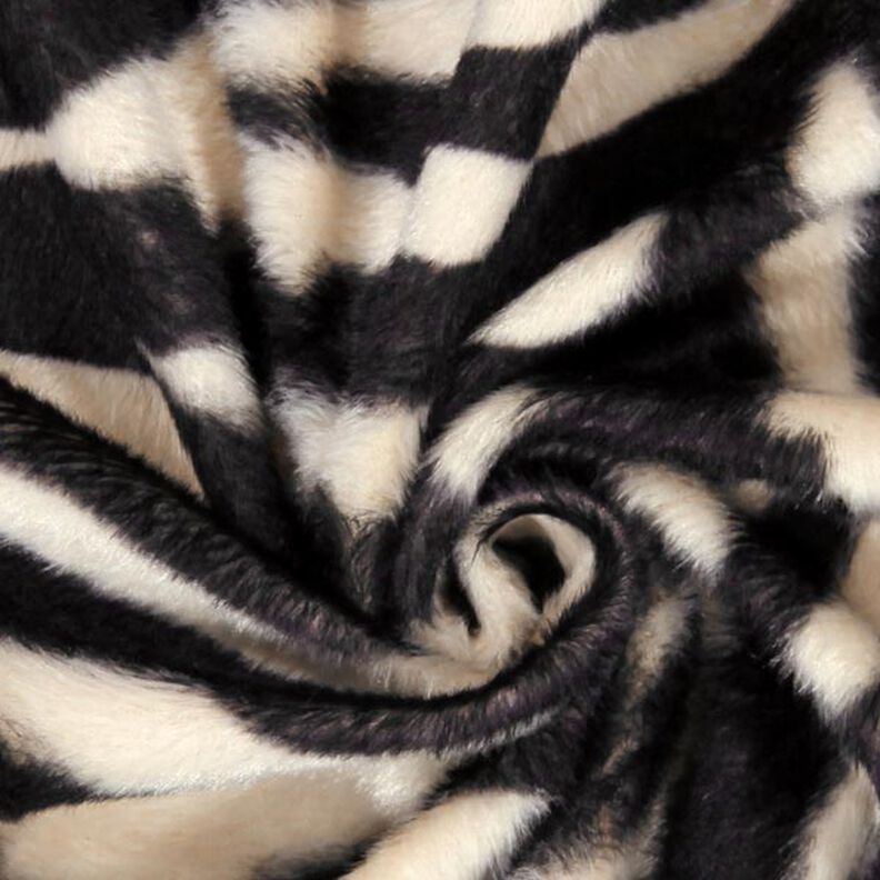 Kunstvacht zebra – creme/zwart,  image number 2
