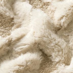 Nepbont Bouclé stof Ruiten – zand/natuur, 