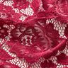 Elastisch kant Bloemen en bladeren – donkerrood,  thumbnail number 3