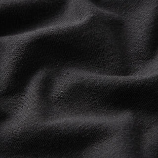 Jersey katoen-linnen-mix effen – zwart, 