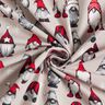French Terry sommersweat Kerstwichtelmannetje – licht taupe,  thumbnail number 3