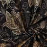 Katoenjersey gouden mandala bloemen | Glitzerpüppi – zwart/goud,  thumbnail number 3