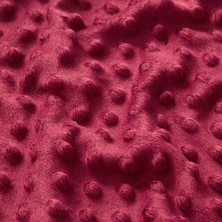 Gezellige fleece reliëfpunten – bordeauxrood, 