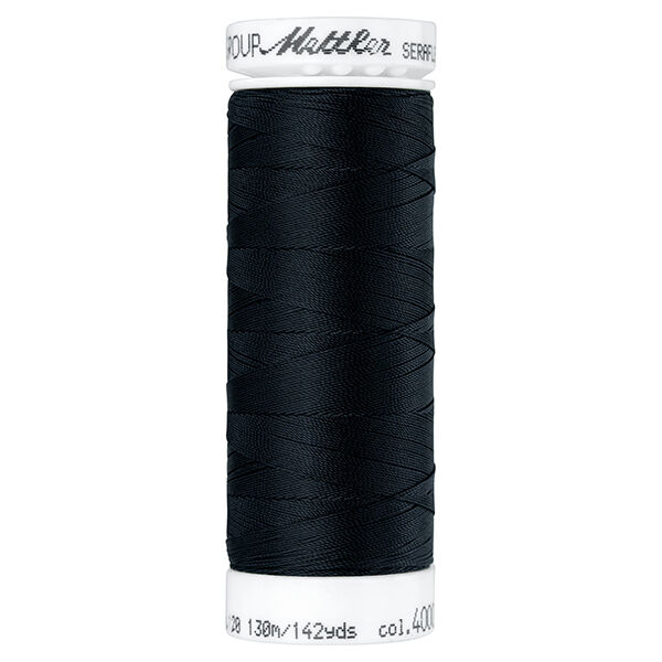 Seraflex naaigaren voor elastische naden (4000) | 130 m | Mettler – zwart,  image number 1