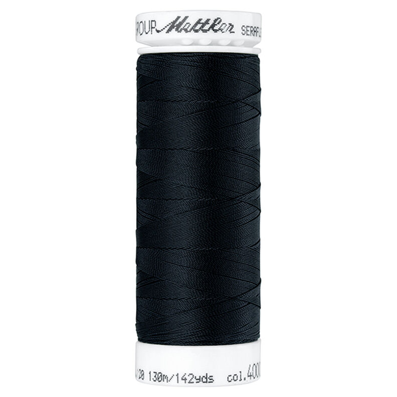 Seraflex naaigaren voor elastische naden (4000) | 130 m | Mettler – zwart,  image number 1