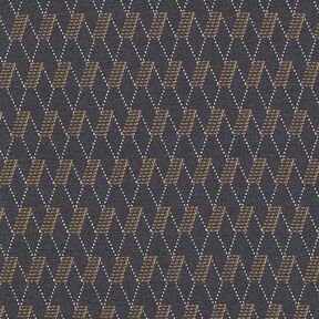 Stretch jeans abstracte ruiten – graniet, 