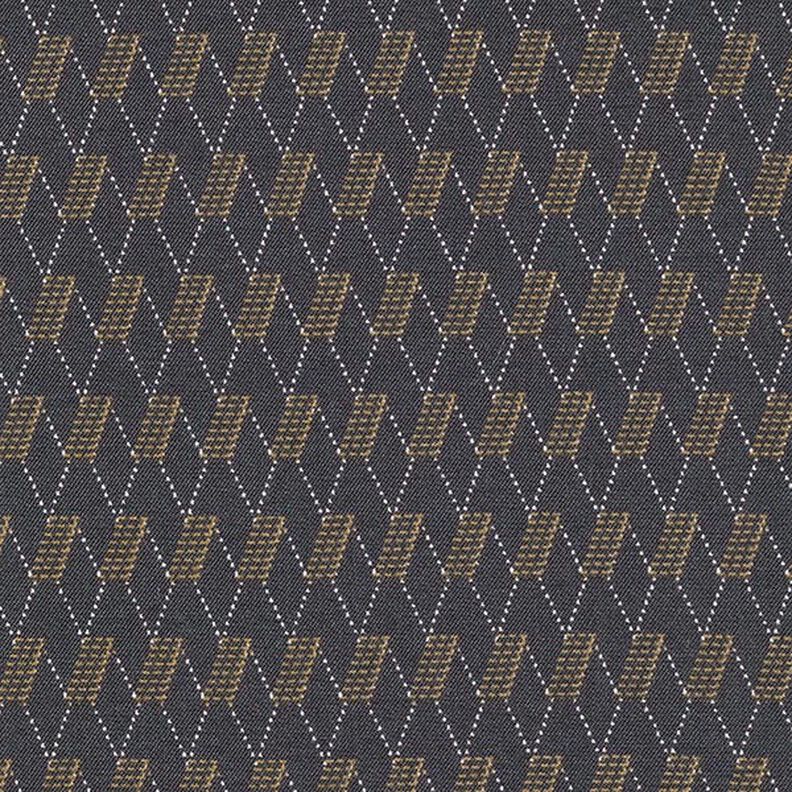 Stretch jeans abstracte ruiten – graniet,  image number 1
