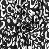 Viscose jersey abstract luipaardpatroon – zwart/wit,  thumbnail number 4