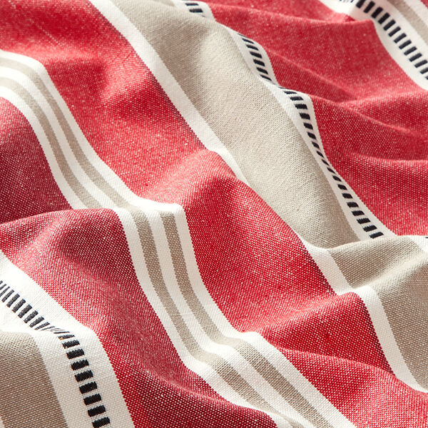 Decostof Jacquard Strepen – rood, image number 2