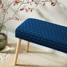 Bekledingsstof doorgestikte fluwelen honingraten – marineblauw,  thumbnail number 8