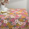Katoenen stof Cretonne grote bloemenpracht – blauwgrijs/pink,  thumbnail number 7