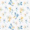 Katoenjersey Aquarel bloemen Digitaal printen – ivoor/lichtblauw,  thumbnail number 1