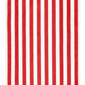 Outdoor Ligstoel stof Lengtestrepen 44 cm – vuurrood/wit, 