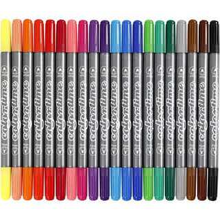 Colortime Dual viltstiften [20Stuk ], 