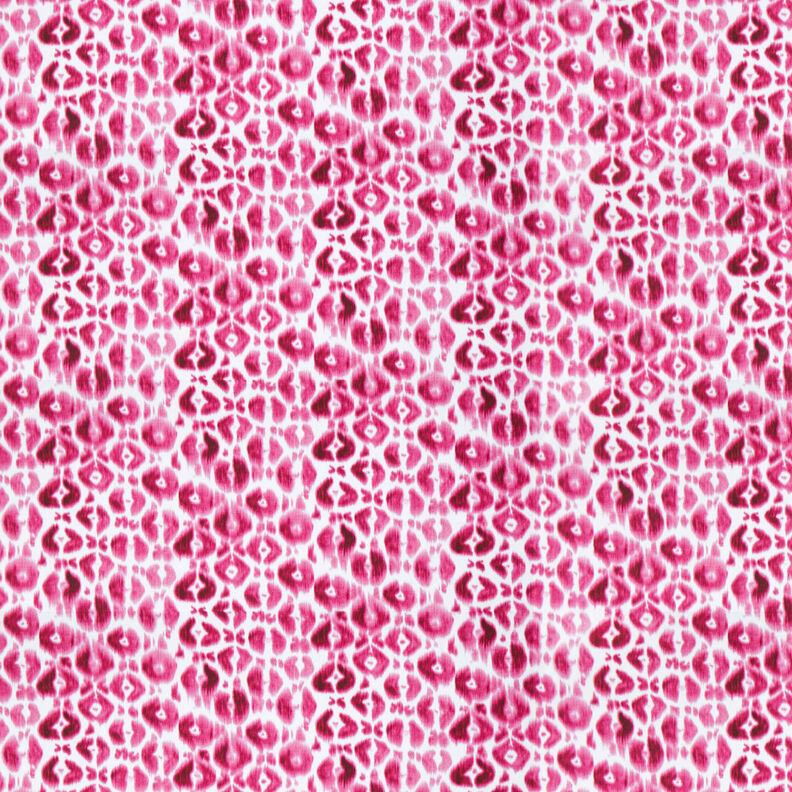 GOTS French Terry Batik luipaardpatroon | TCC x LOOKS by Wolfgang Joop – purper/wit,  image number 1