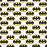 Katoenpopeline Batman-logo Licentiestof | DC Comics – wit,  thumbnail number 1