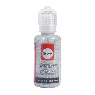 Glitter-Glue  Metallic [ 20 ml ] – zilver, 