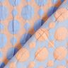 Cloqué stippen en diamanten – lichtblauw/perzik,  thumbnail number 4