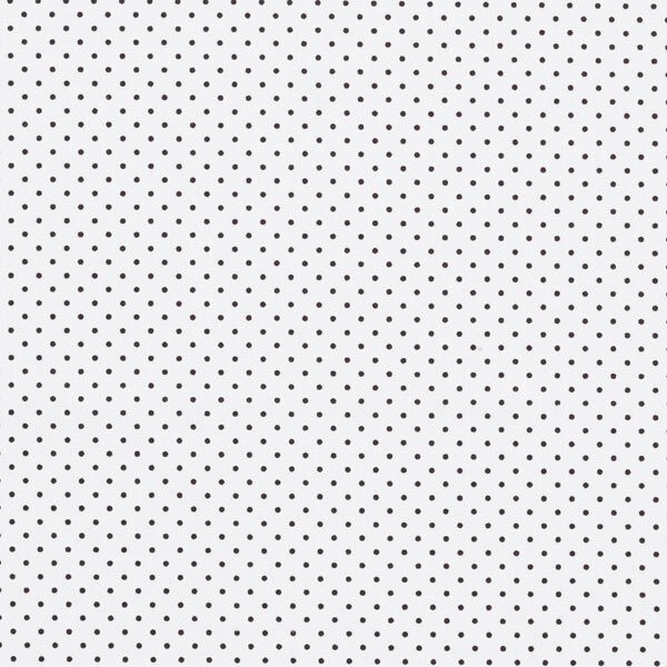 Katoenpopeline Kleine stippen – wit/zwart,  image number 1