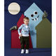 Katoenjersey Brandweermonster | PETIT CITRON – babyblauw,  thumbnail number 6
