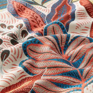 Decostof Jacquard tropische bladeren, 