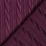 Tricot Cloqué Kabelsteekpatroon – merlot,  thumbnail number 4