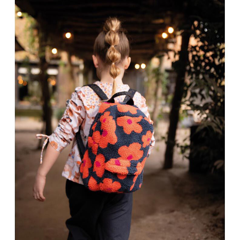 Teddy pluche Bloemen | Poppy Fabrics &ndash; lavendel/perzik,  image number 5