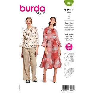 Blouse / Jurk | Burda 5884 | 34-44, 