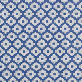 Outdoorstof jacquard Ruiten – blauw, 