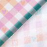 Katoenflanel diagonale ruiten met harten | by Poppy – wit/zalm,  thumbnail number 4