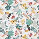 Katoenen stof Cretonne Jungle – wit,  thumbnail number 1