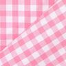 Katoenen stof Vichy ruit 1 cm – roze/wit,  thumbnail number 3
