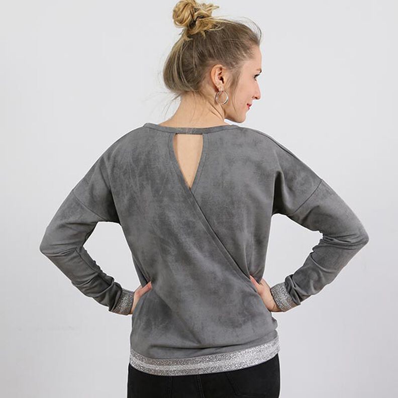 FRAU VEGA - casual trui op de rug met wikkellook, Studio Schnittreif | XS - XXL,  image number 6