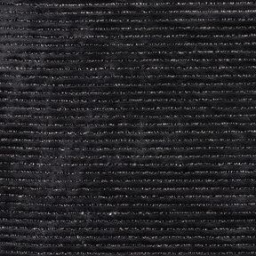 Nicky stof Glitterstrepen – zwart/zilver metallic, 