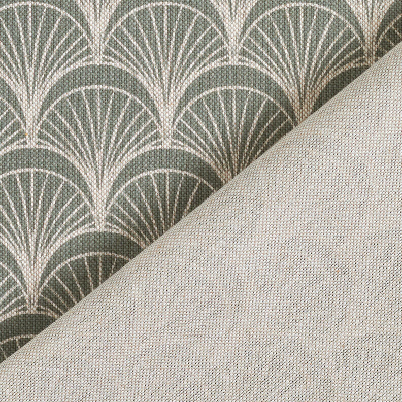 Decostof Half panama elegante boogventilatoren – natuur/riet, image number 4