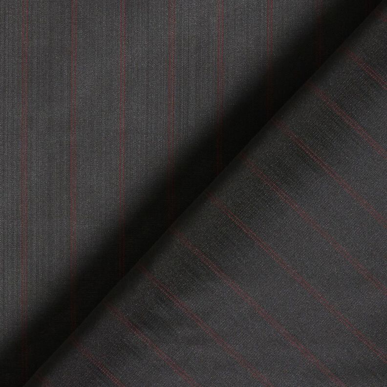 Mouwvoering met krijtstrepen – zwart/rood,  image number 4