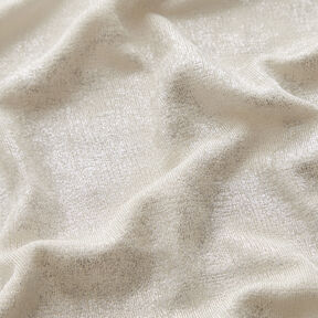 Jersey glitterfolie – natuur/zilver, 