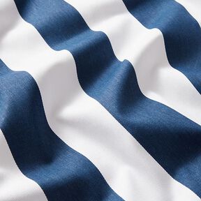 Decostof Katoenkeper Strepen – wit/indigo, 