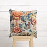 Decostof Half panama bloemen en bessen – natuur/karamel,  thumbnail number 8