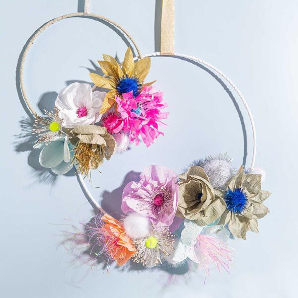 Metalen ring vierkant [ Ø 30 cm ] | Rico Design – wit,  image number 2