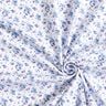 Katoenjersey romantische bloemen – wit,  thumbnail number 3