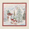Decopaneel Gobelin Sneeuwman – karmijnrood/lichtbeige,  thumbnail number 1