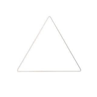 Metalen ring driehoek [ Ø 20 cm ] | Rico Design – wit, 