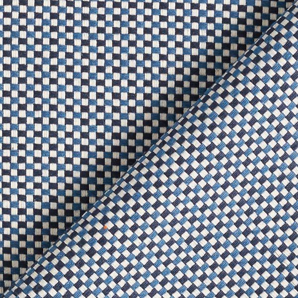 Decostof Jacquard Structuur effen – blauw,  image number 4